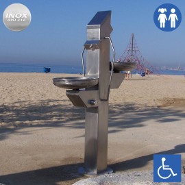 Font urbana Inclusiva per beure FX-03 inox